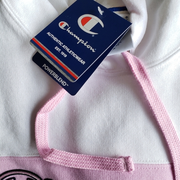 Champion Powerblend Hoodie Logo Sweatshirt Sz Large NWT - Picture 4 of 6